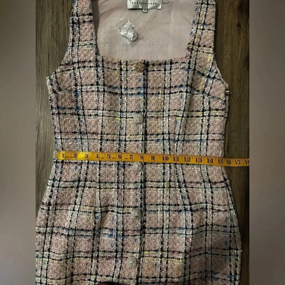 Endless Roses Plaid Tweed Mini Dress Vici & Madison NEW Size Medium - Picture 14 of 16